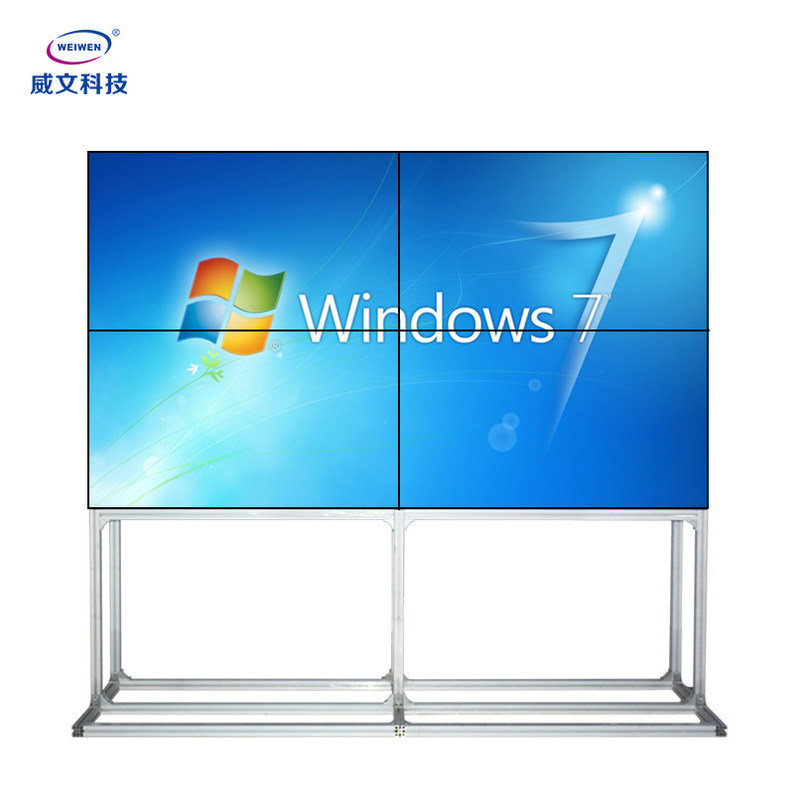 46인치 FHD 실내 비디오 벽 2x2 3.5mm 베젤(알루미늄 브래킷 포함)