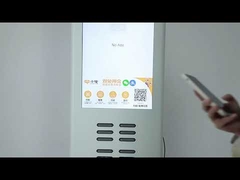 16 slots power bank sharing Charging Kiosk with 24 inch lcd screen for advertising display