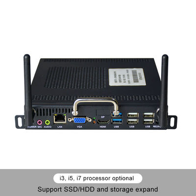 4K 상호 작용하는 터치스크린 엘리베이터 디지털 방식으로 간판 i3 i5 i7 CPU 34mm 간격