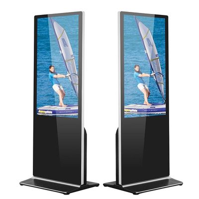디지털 방식으로 간판 75인치 반대로 부식 280cd/m2를 서 있는 광고 감시자 LCD 지면
