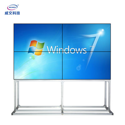 46인치 FHD 실내 비디오 벽 2x2 3.5mm 베젤(알루미늄 브래킷 포함)