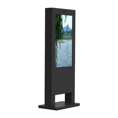 까만 LCD 43인치 안드로이드 광고 선수 IP65 지면 대 디지털 방식으로 간판
