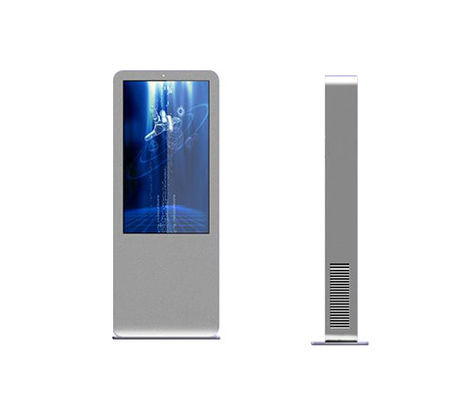 옥외 디지털 방식으로 Signage를 서 있는 75in 2000nits LCD 광고 스크린 지면