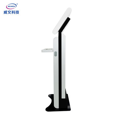 금속 키보드를 가진 1개의 Lcd 터치스크린 광고 토템에서 모두 서 있는 지면