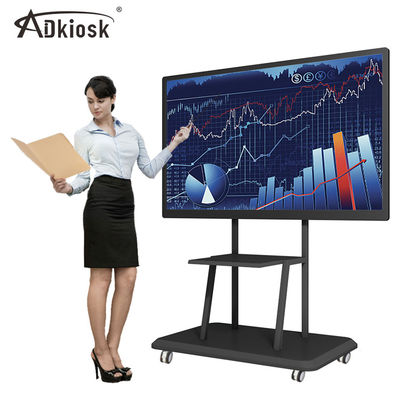178W USB2.0 터치 스크린 대화형 화이트보드 4K 해상도 55in 65in OPS
