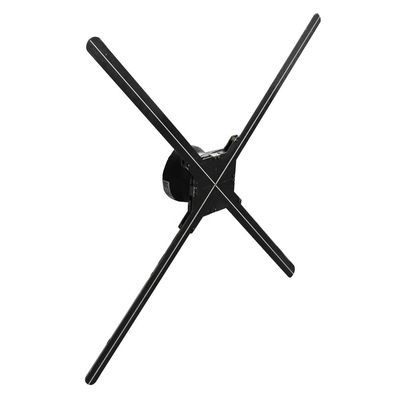 4개의 잎 3D 홀로그램 팬 전시 광고 벽 산 42cm 패널
