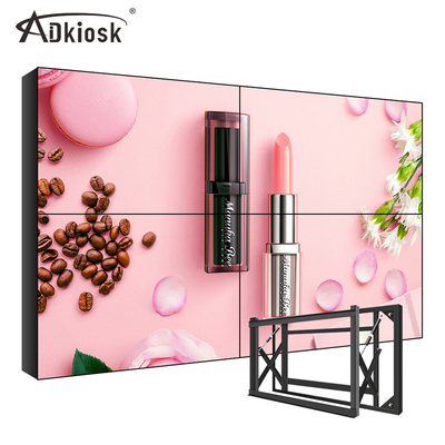 AC240V SPCC LCD 영상 벽 전시 4x4 55 인치 220W 실내 내각