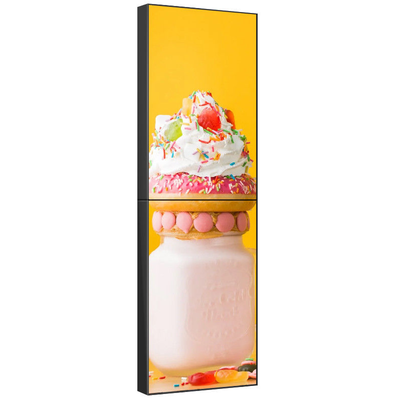 광고를 위한 0.88mm 65 인치 좁은 날의 사면 LCD 영상 벽 4K 해결책