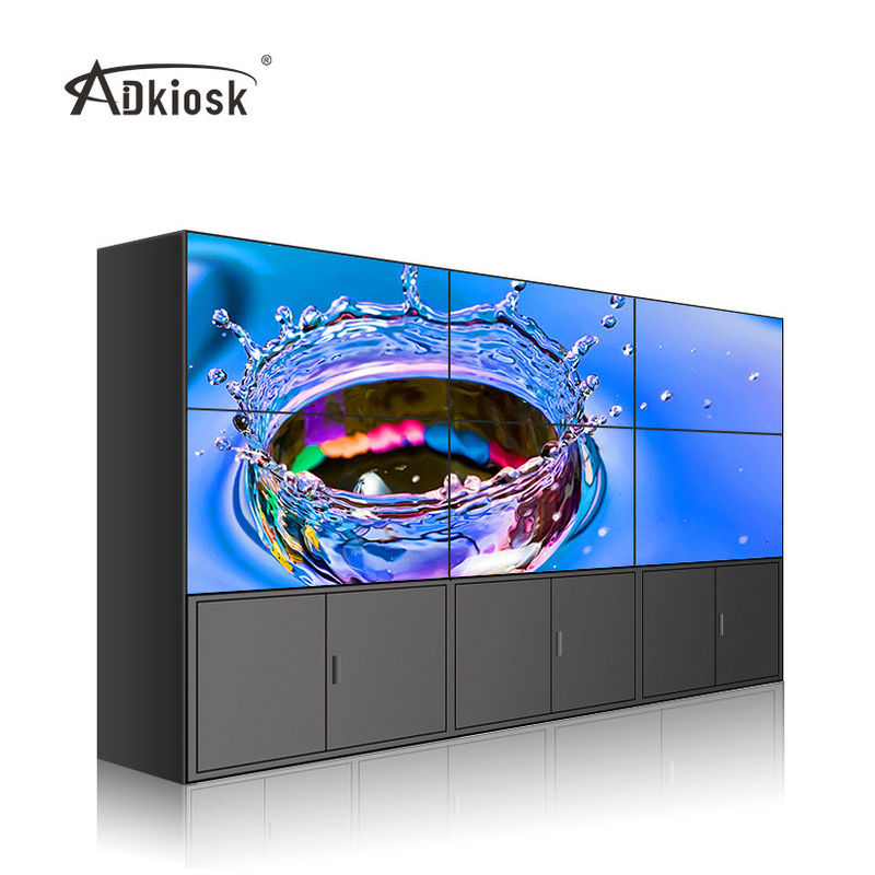 3.5mm 사면을 가진 LG 2x2 LCD 영상 벽 전시 FHD 49인치 16.7m 색깔
