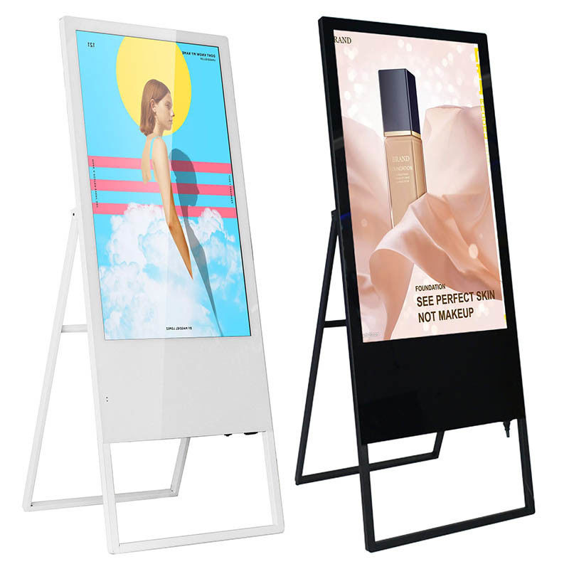 220V 16:09 LCD 광고판 16.7M 컬러 터치스크린 토템 디지털 간판