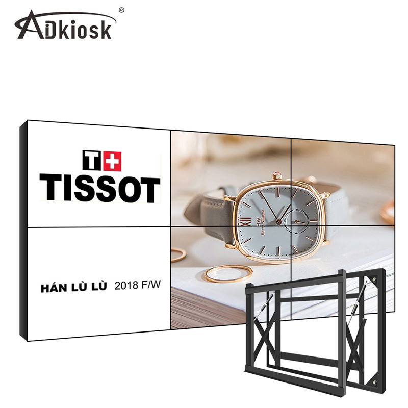 자동차 상점을 위한 접합 스크린 LCD 영상 벽 전시 500cd/M2 12ms